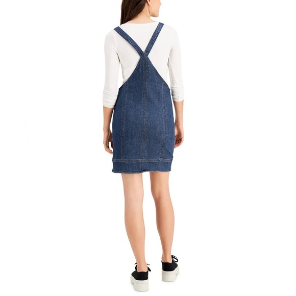 Tinseltown Juniors Denim Zippered Denim Dress NWT size Large - Picture 2 of 8